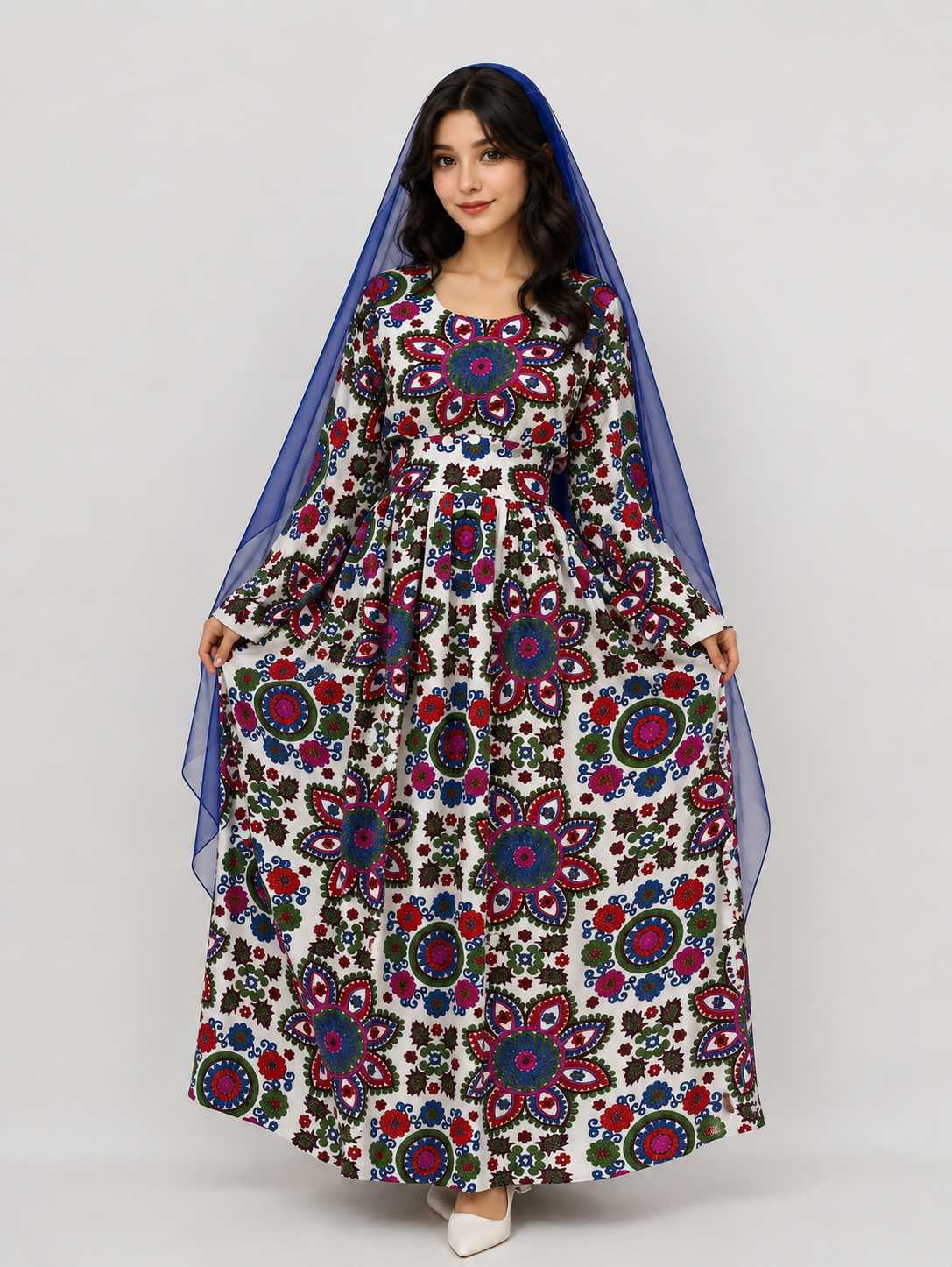 Afghan Heritage Bloom Dress