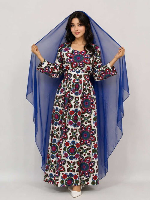 Afghan Heritage Bloom Dress