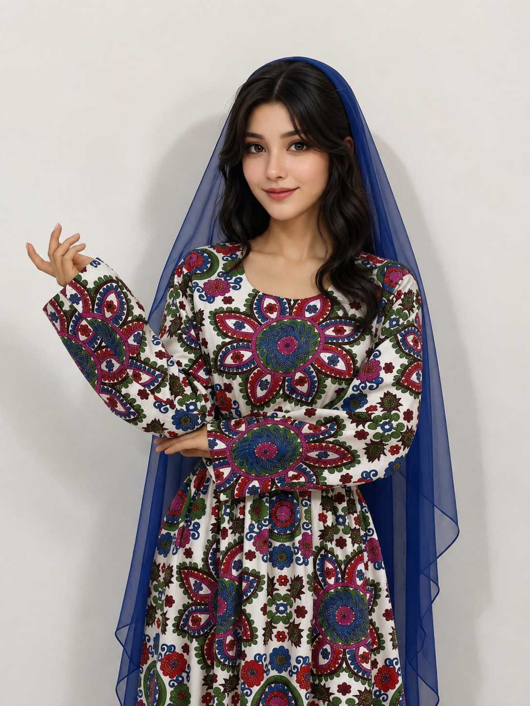 Afghan Heritage Bloom Dress