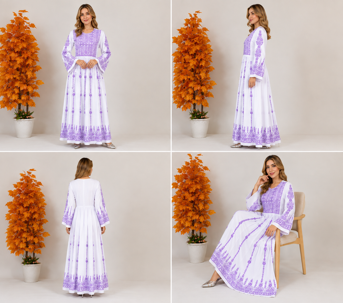 Zahra Embroidered Maxi Dress ⭐