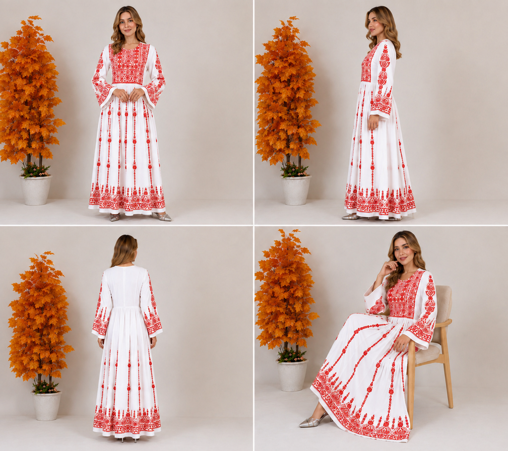 Zahra Embroidered Maxi Dress ⭐