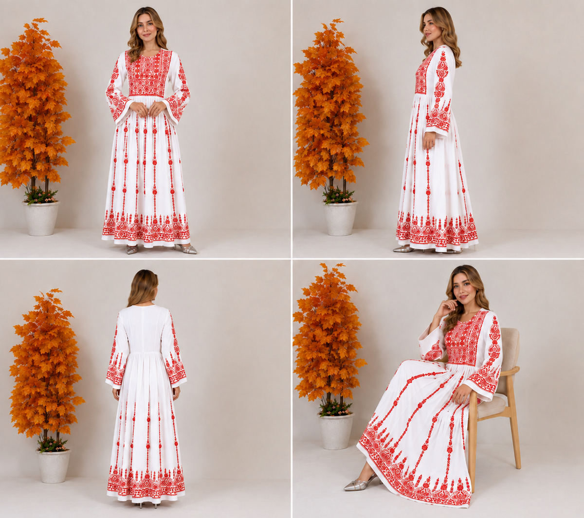 Zahra Embroidered Maxi Dress ⭐