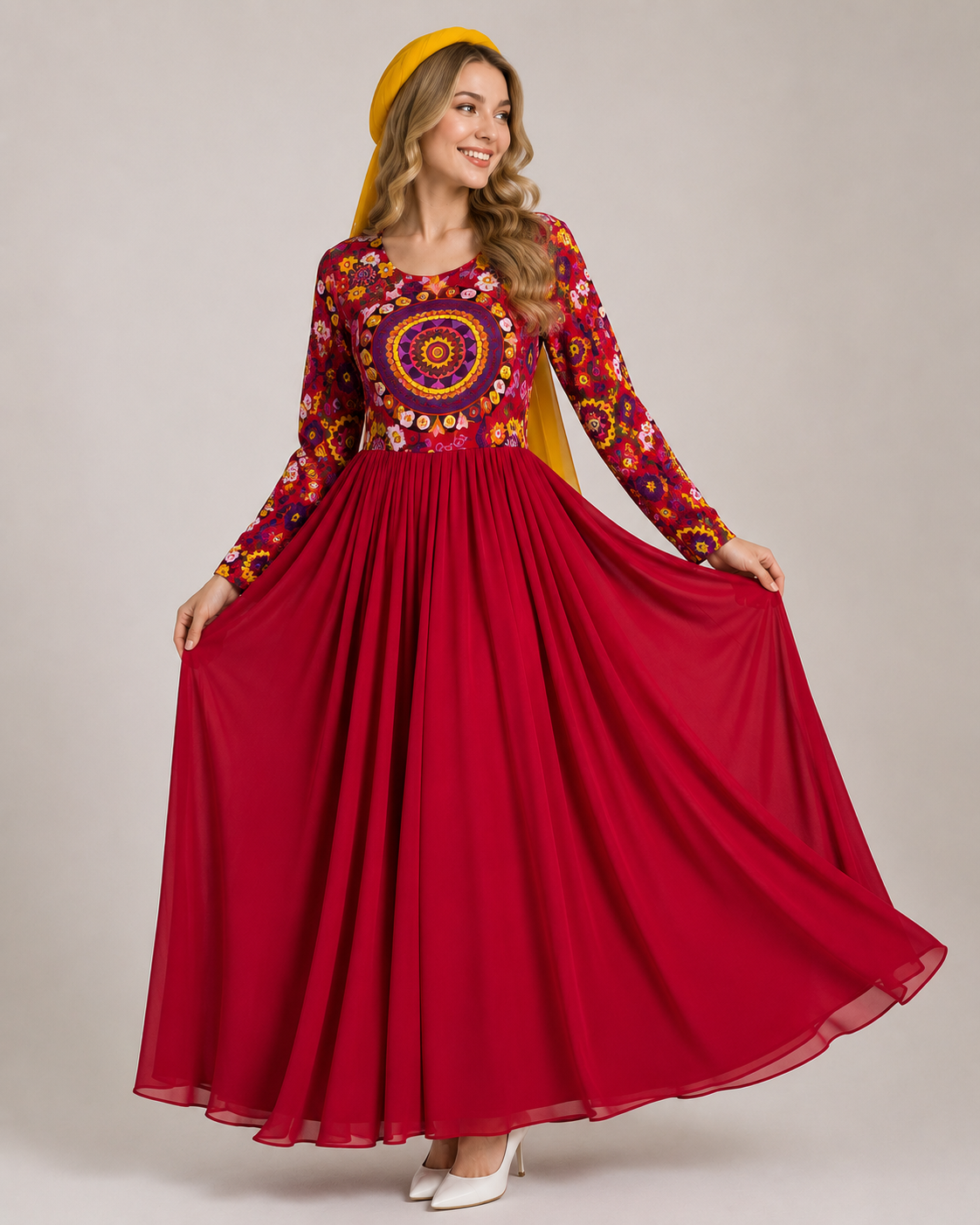 Amara Heritage Maxi Dress