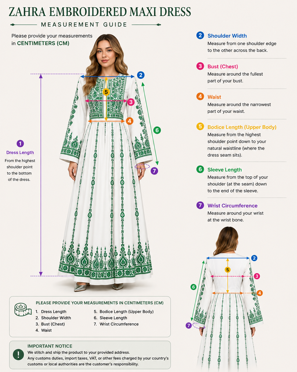 Zahra Embroidered Maxi Dress ⭐