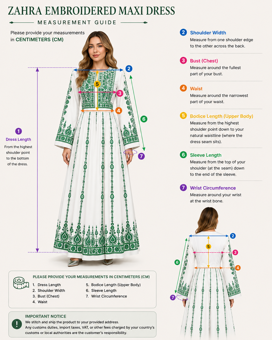 Zahra Embroidered Maxi Dress ⭐
