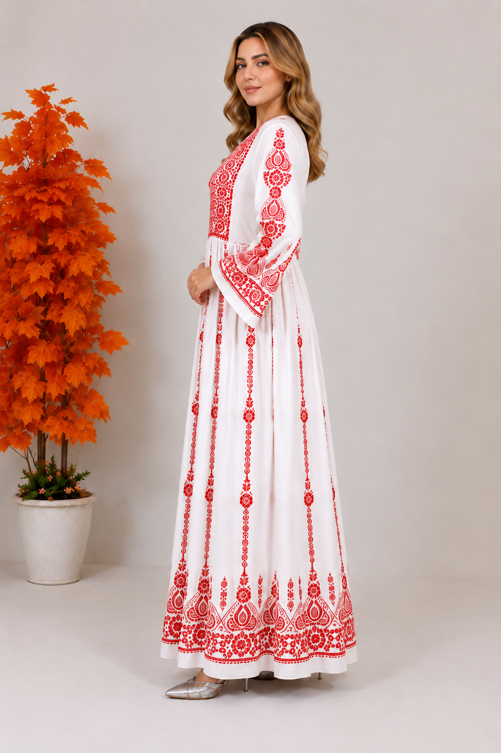 Zahra Embroidered Maxi Dress ⭐