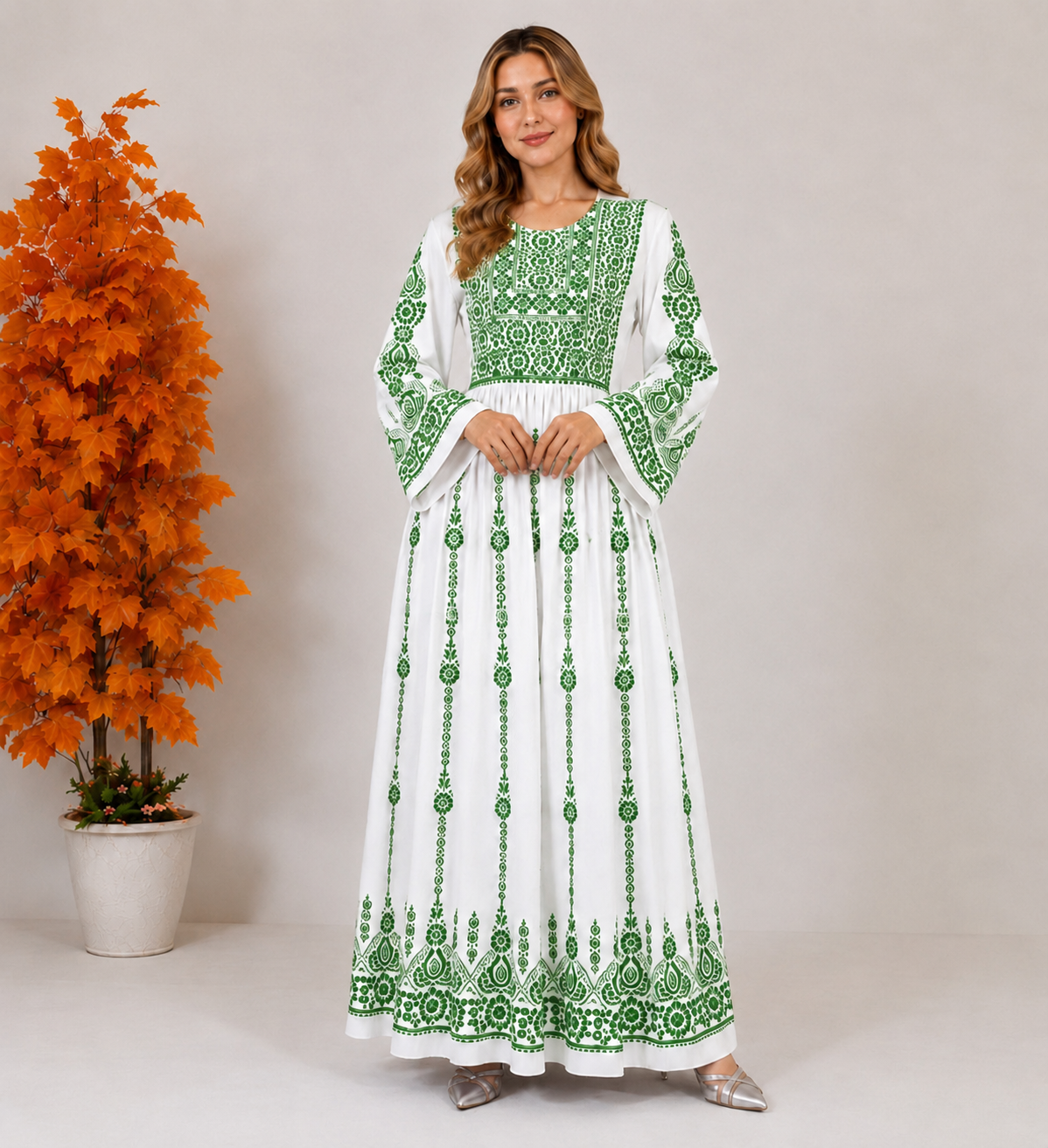 Zahra Embroidered Maxi Dress ⭐