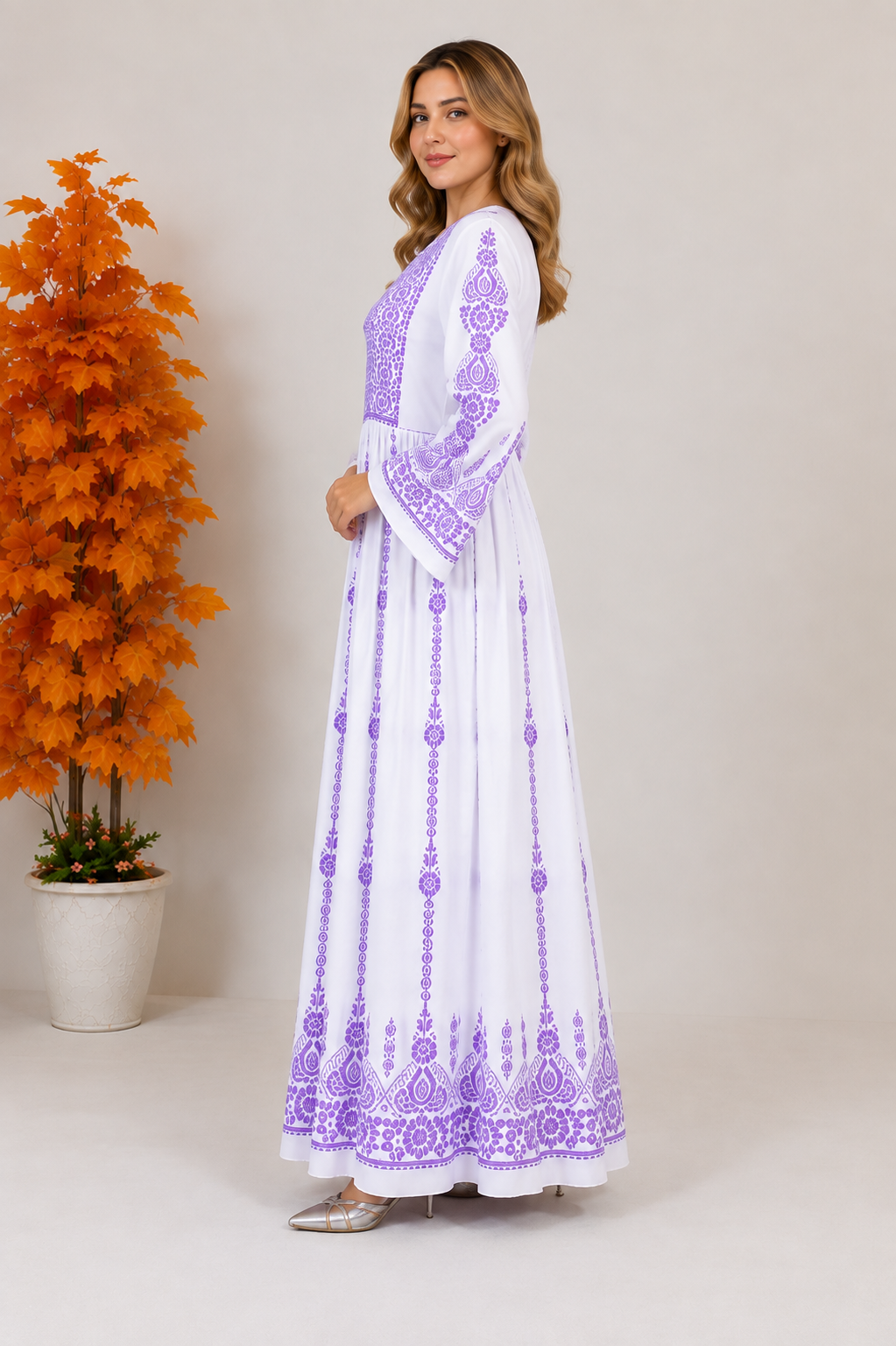 Zahra Embroidered Maxi Dress ⭐