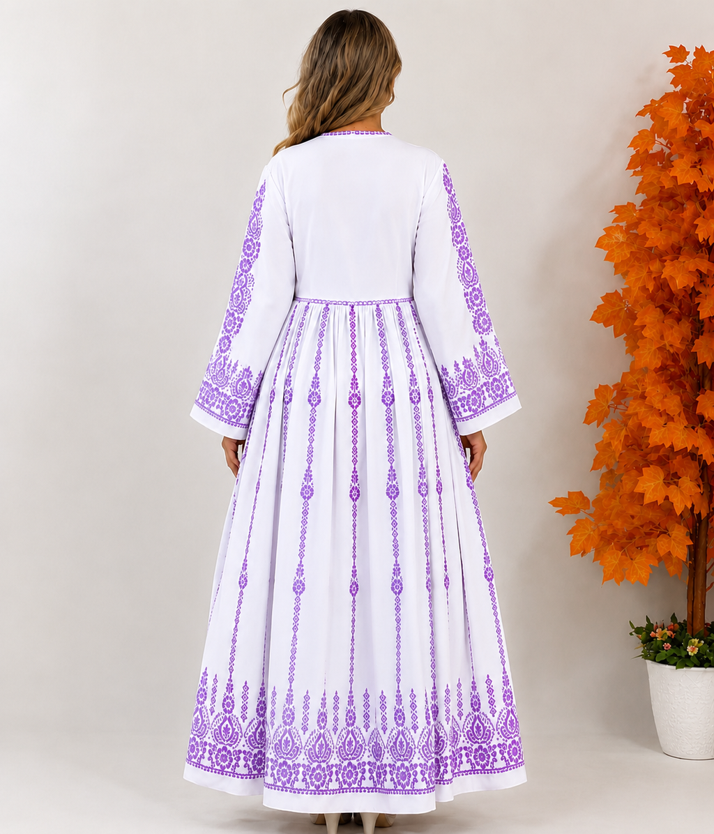Zahra Embroidered Maxi Dress ⭐