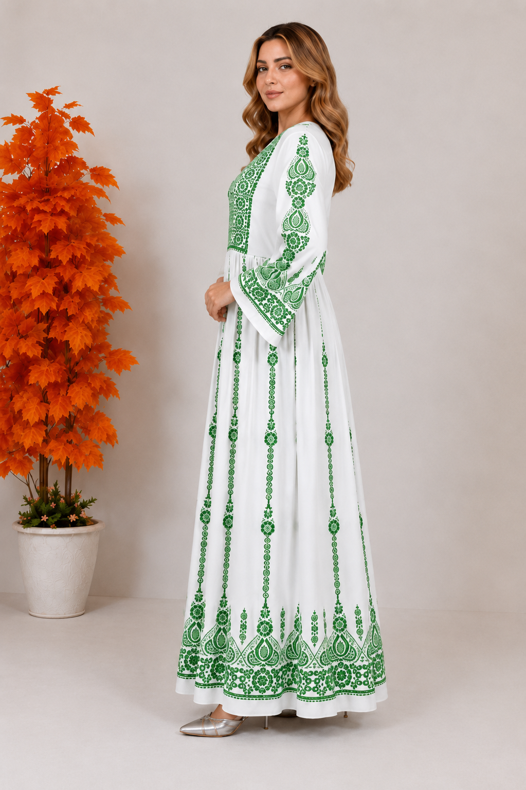 Zahra Embroidered Maxi Dress ⭐
